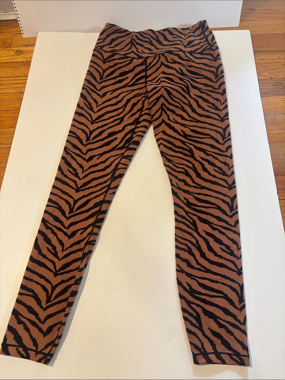 Varley Brown & Black Zebra-Print Leggings